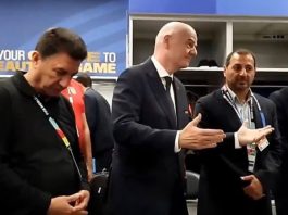 Infantino makes surprise dressing room visit to Iran after dramatic World Cup draw